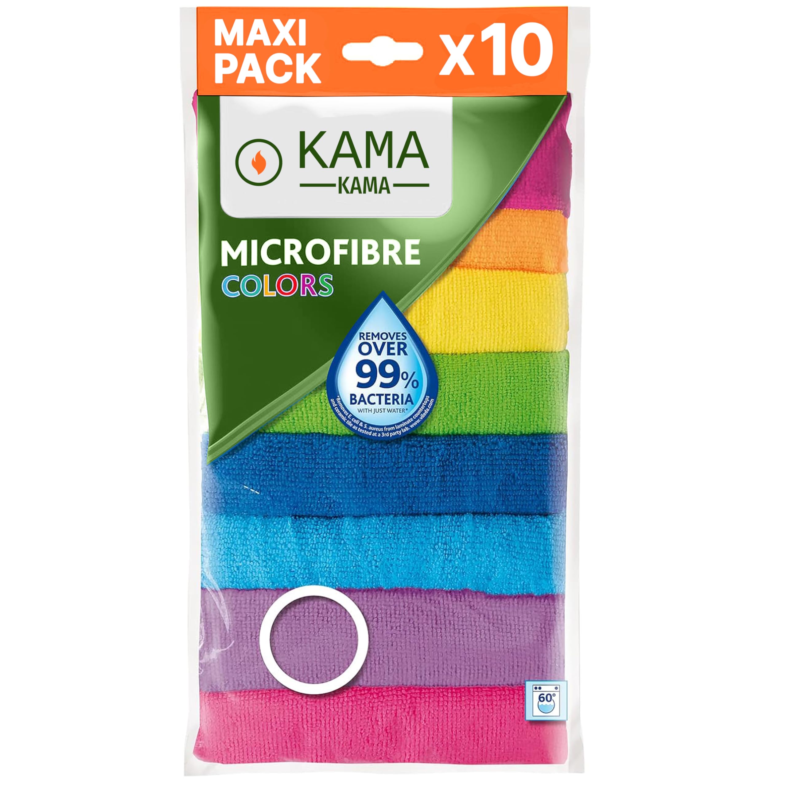 Microfiber Cleaning Cloth, Multi Purposes, bathroom, car, Kitchen roll, Kitchen Towel Set Super Absorbent Reusable Cleaning Towels - Kitchen Cloth (Pack Of 10) 30x30cm