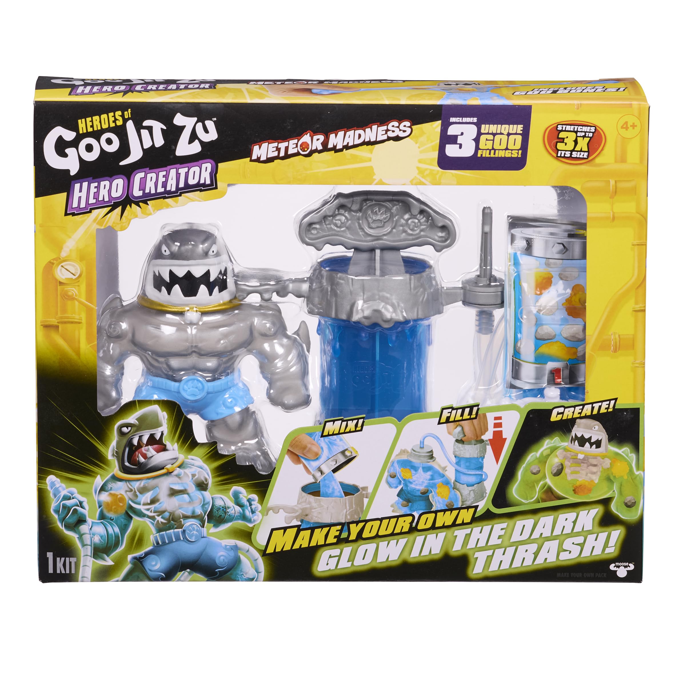 Heroes of Goo Jit Zu - Meteor Madness Hero Creator - Glow in the Dark Thrash