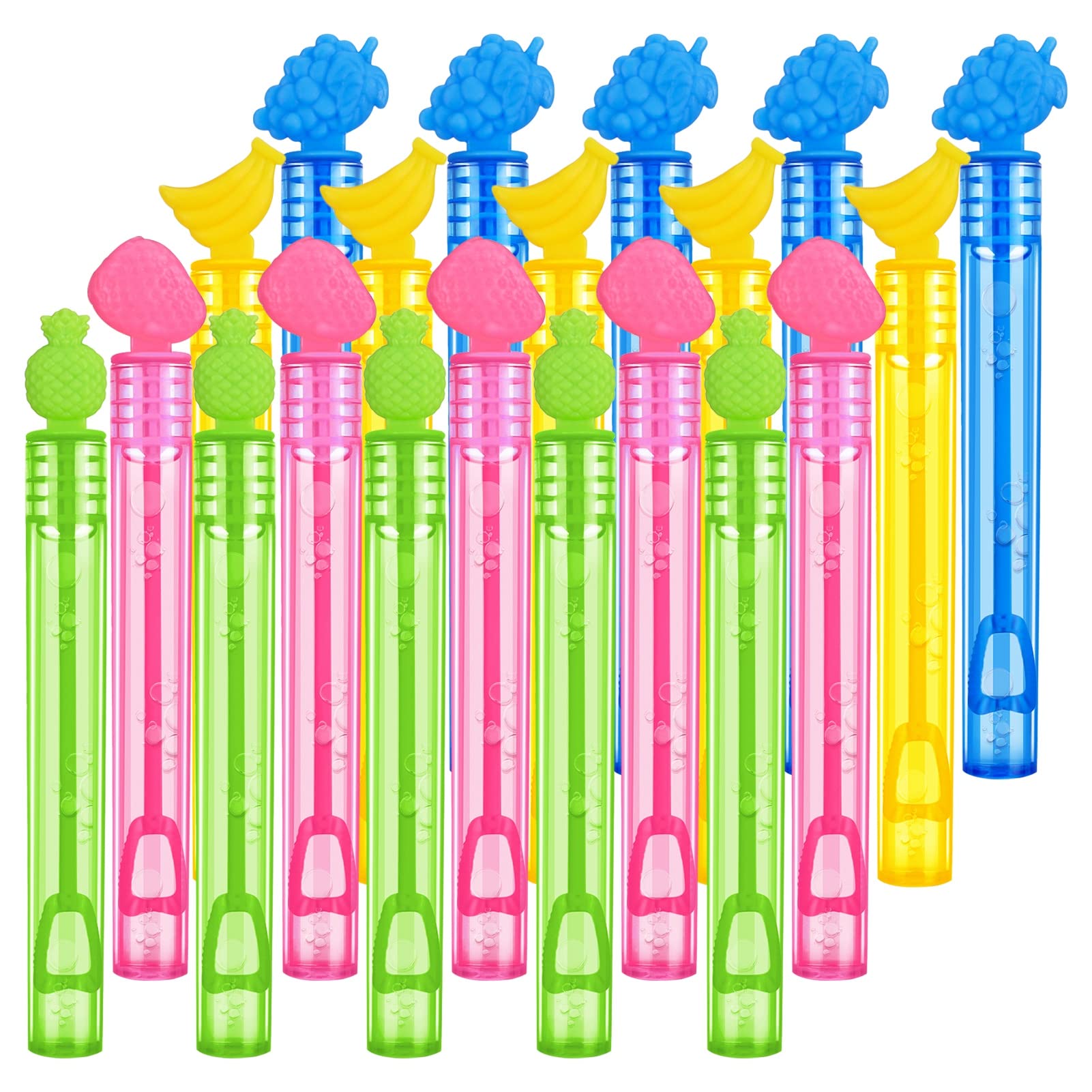 tao pipe 20 Piezas Pompas de Jabón, Varita de Burbujas de 4 Colores, pomperos para Niños Crear Juguetes Bodas Exterior Favores de Fiesta para Cumpleaños