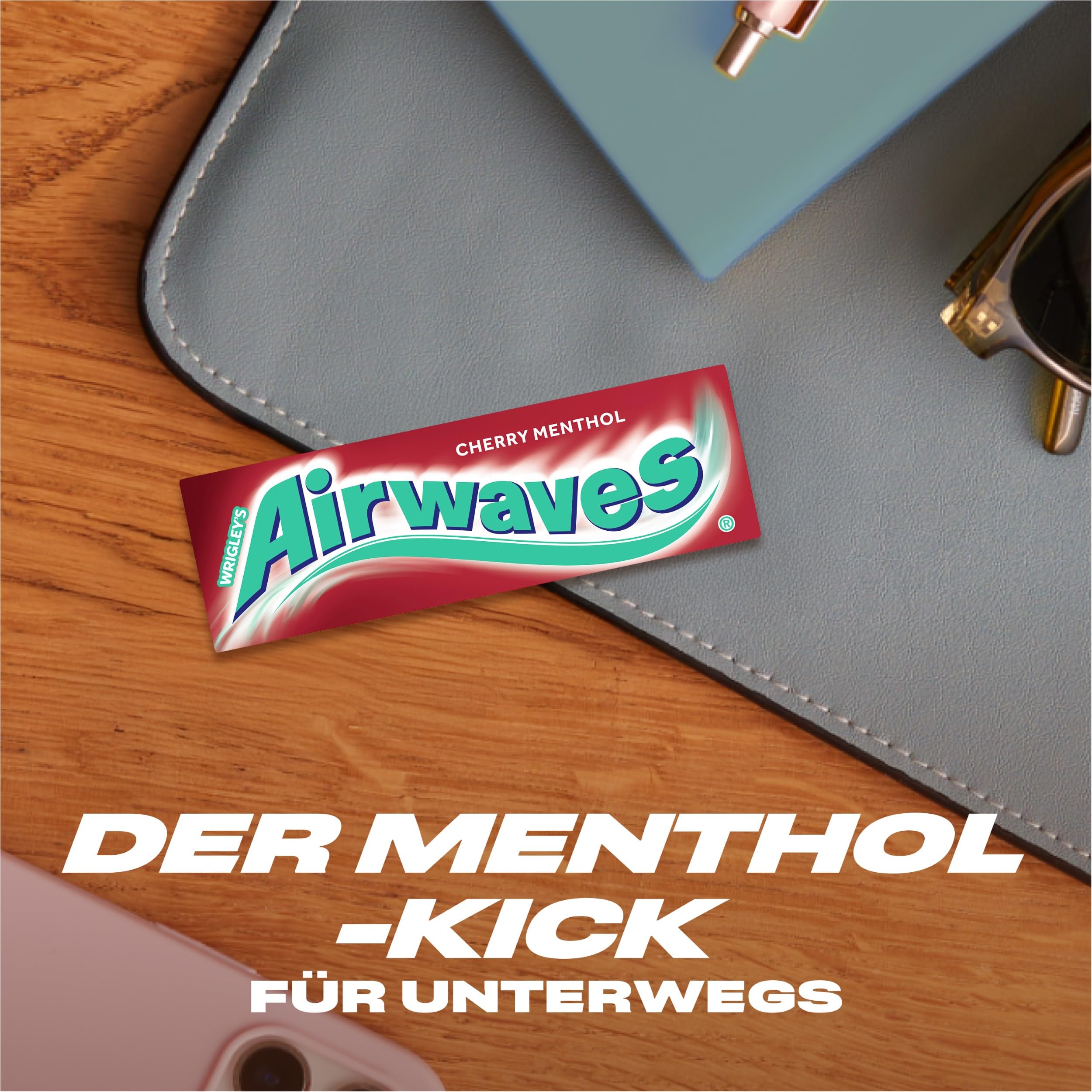 Airwaves Kaugummi Cherry Menthol 20 x 3 x 10 Dragees
