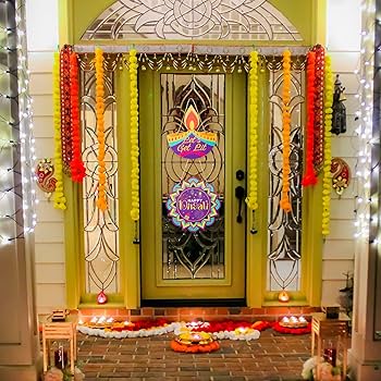 Diyas and Candles at the Entrance