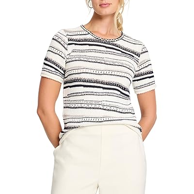 NIC+ZOE Shoreline Mix Knit T Shirts Women