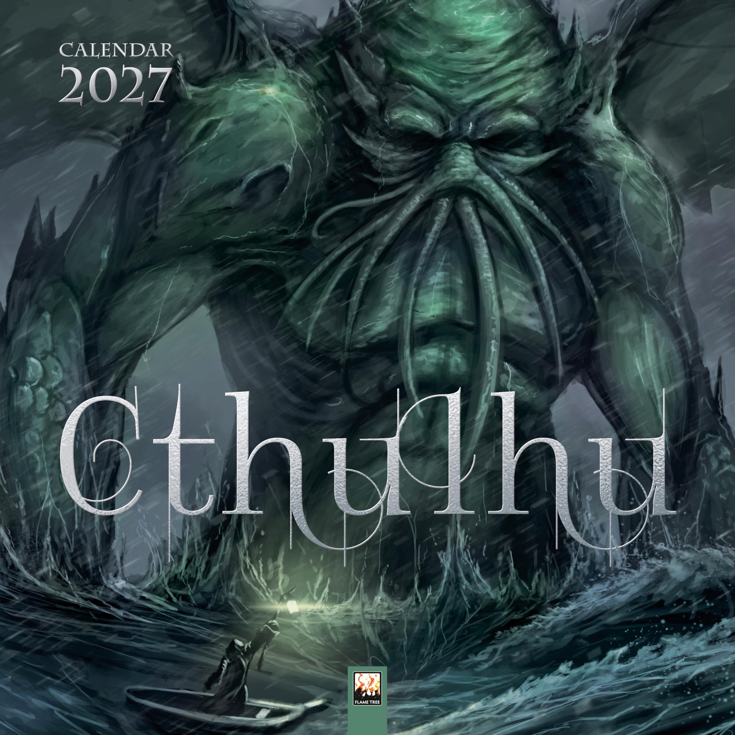 Cthulhu Wall Calendar 2027 (Art Calendar): Original Flame Tree Publishing-Kalender [Kalender]