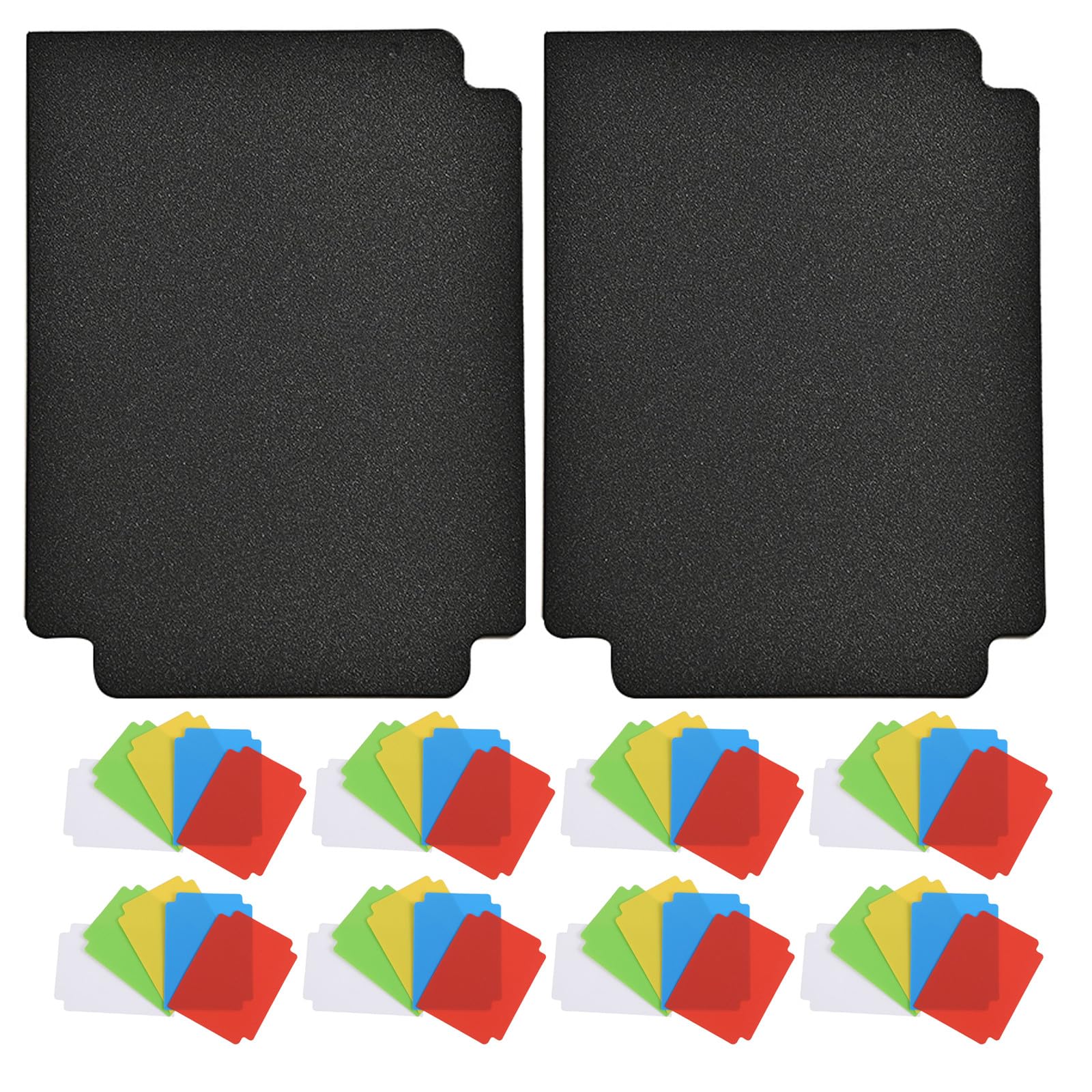 Separadores para tarjetas coleccionables rígidos y de colores con pestañas, pack de 100 7