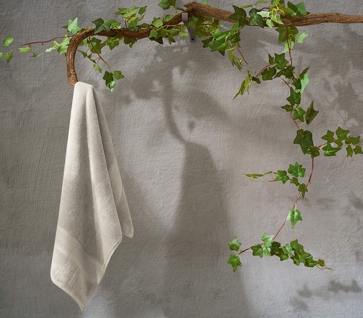 FBTS Basic Hand Towels for Bathroom Gray 16x31 Inch Luxury Cotton Towels for Bath Highly Absorbent Extra Soft Professional Grade