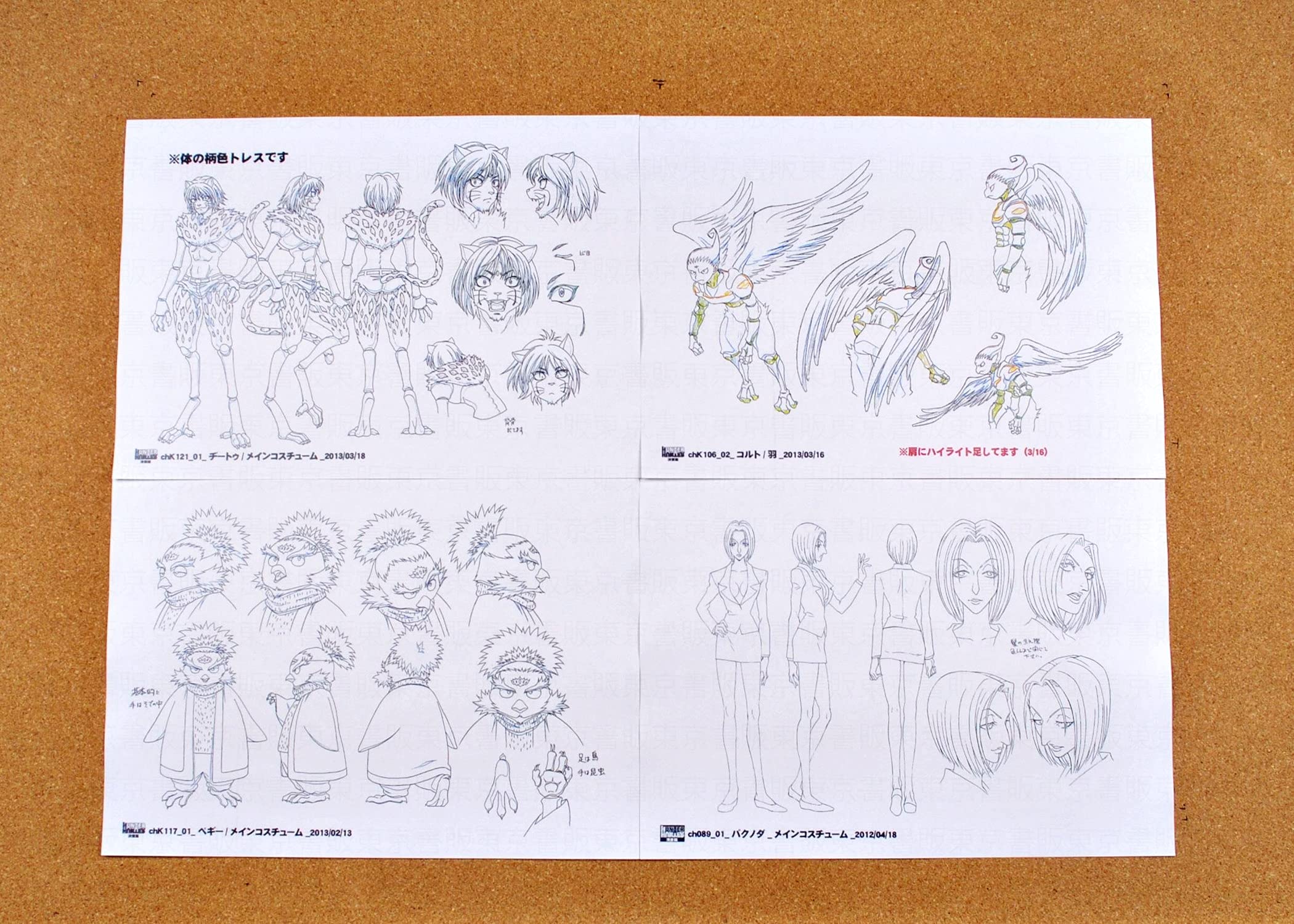 Amazon.co.jp: HUNTER×HUNTER (2011) 設定資料 制作資料 【126枚