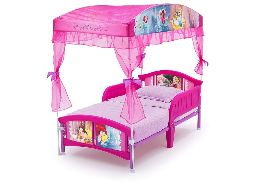 ベッド、ディズニープリンセス Amazon.co.jp: Delta Disney Princess Child Bed with Canopy