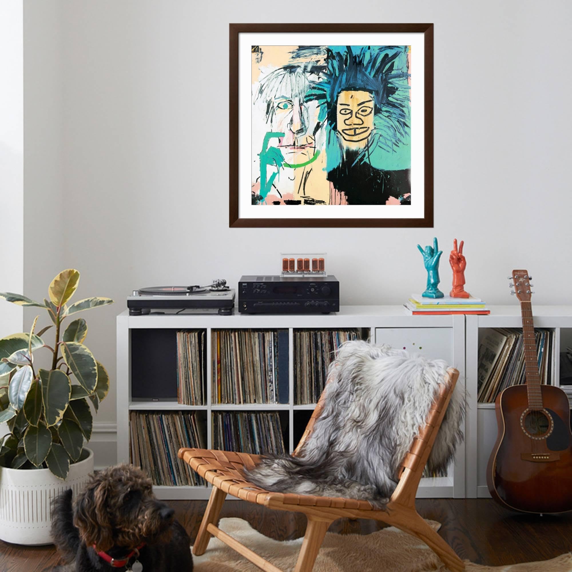 Amazon.com: ART.COM Wall Giclee Print Dos Cabezas, 1982 on Brown