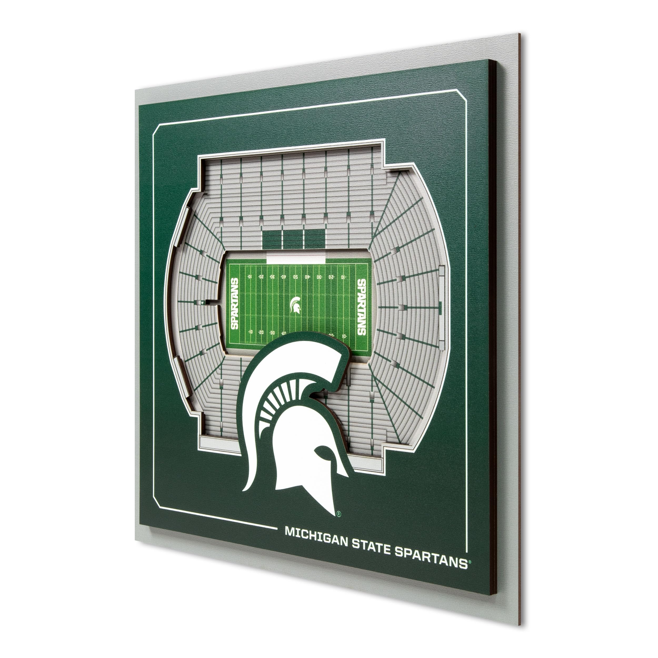 YouTheFan Officially-licensed NCAA Stadium Series 3D Wall Art - multi-layer team stadium replica, detailed sports fan gift, indoor decor