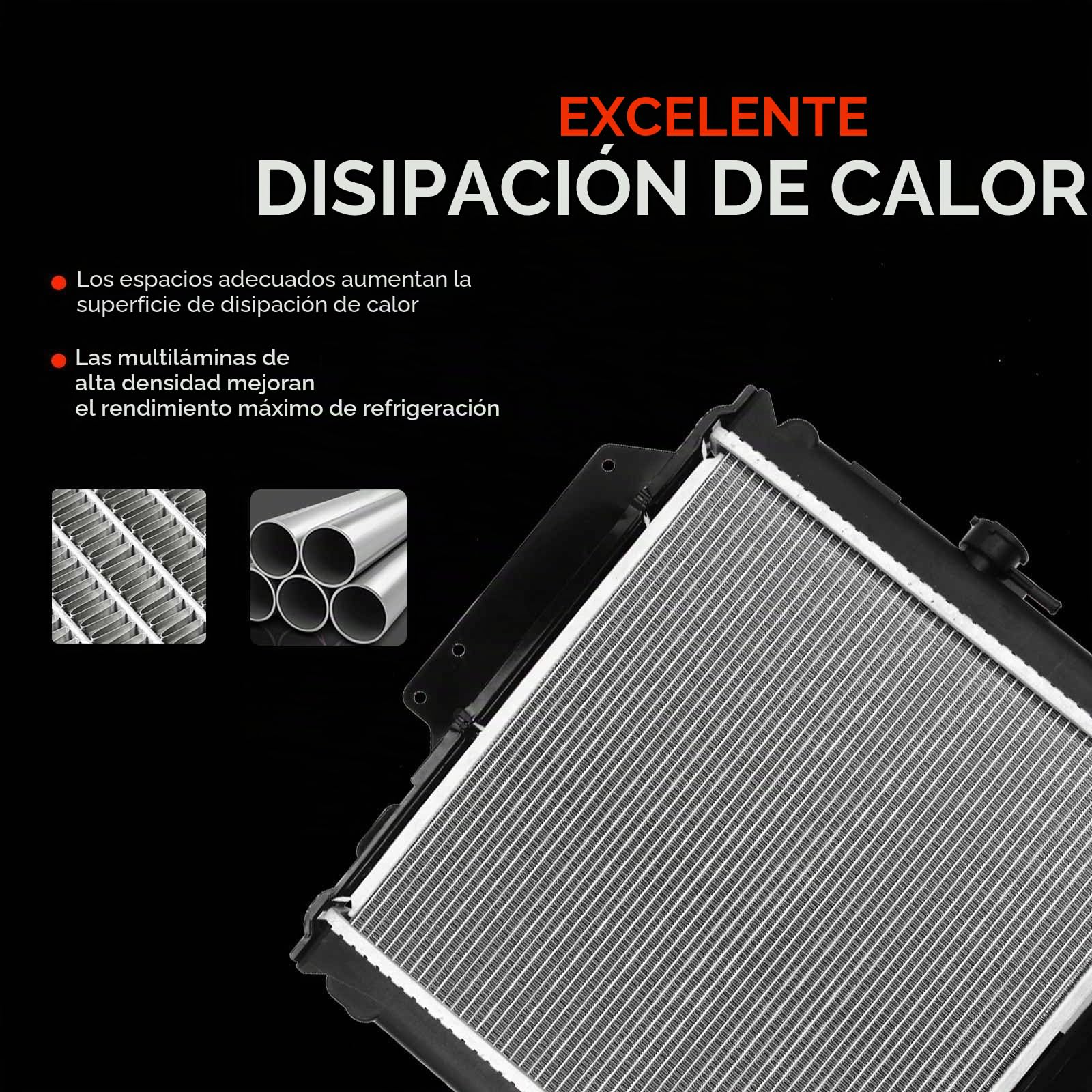 Frankberg Radiador enfriador de agua enfriador de motor transmisión | Compatible con: SJ 413 OS, SJ 410, SUV Samurai cerrado SJ, SJ 410 Cabrio OS