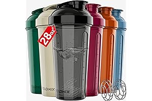 -6 PACK- Protein Shaker with Whisks, Leakproof Protein Shaker Pack for Pre & Post Workout