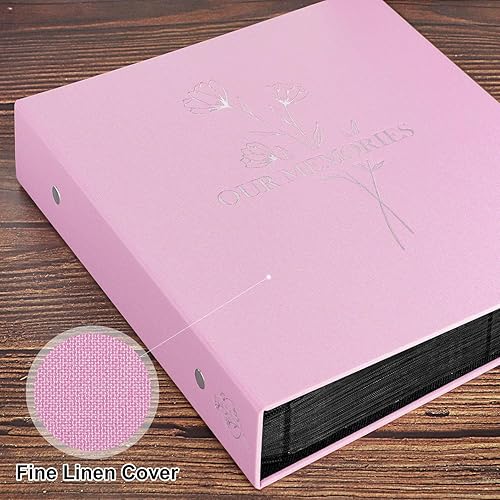 Miniatura 3 de Lanpn Álbum de fotos de 4 x 6 pulgadas, 600 bolsillos, gran capacidad de lino Our Memories, libro de fotos grande con capacidad para 600 fotos