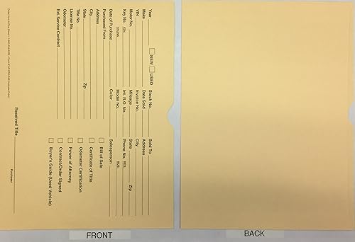 Miniatura 2 de A Plus Chaquetas de archivo para distribuidores de vehículos Buff 100 Cantidad