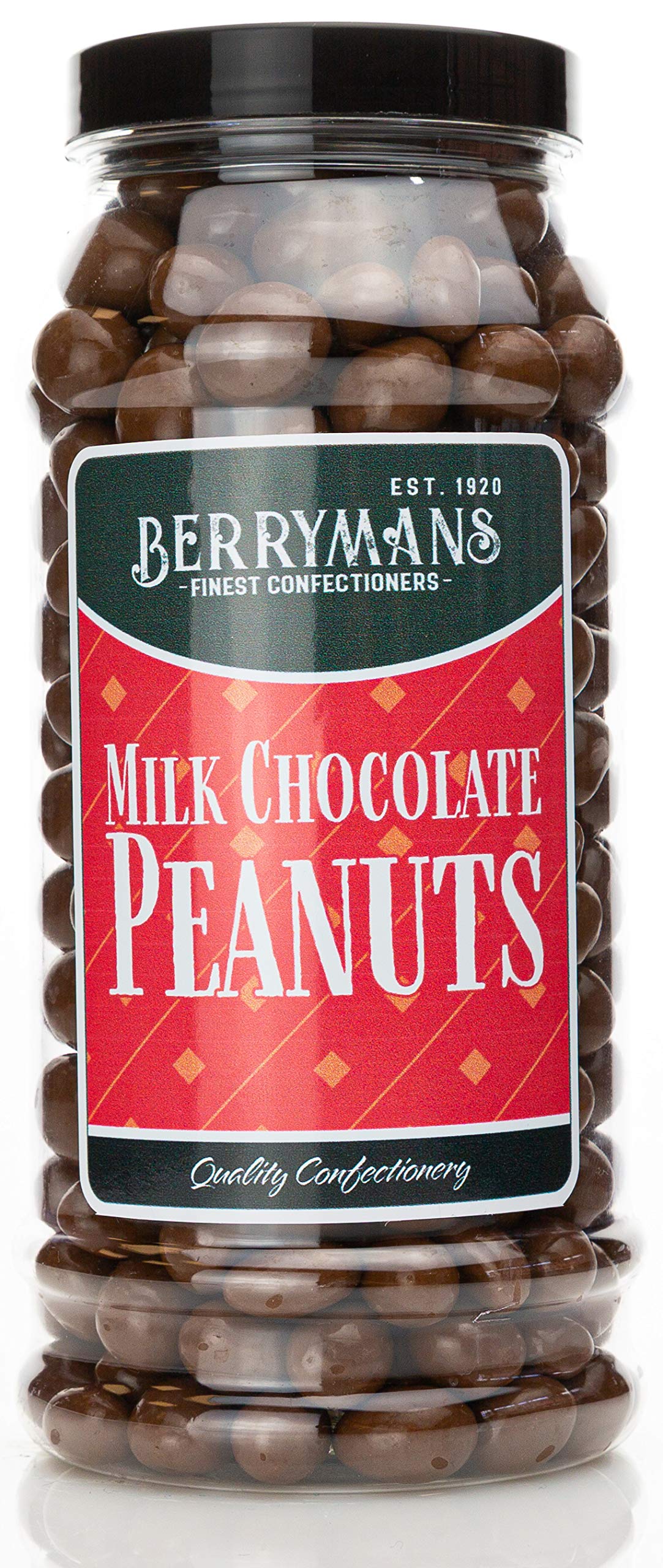Original Milk Chocolate Peanuts Retro Sweets Gift Jar by Berrymans