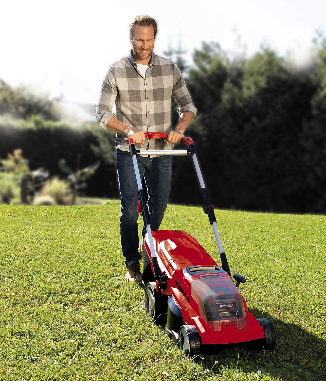 Einhell GE-CM 36/37 Li-Solo PXC Tondeuse à Gazon sans Fil 36 V 37 cm 400 m2 45 L 25-75 mm