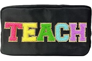 Teacher-Themed Nylon Teach Pouch for Women