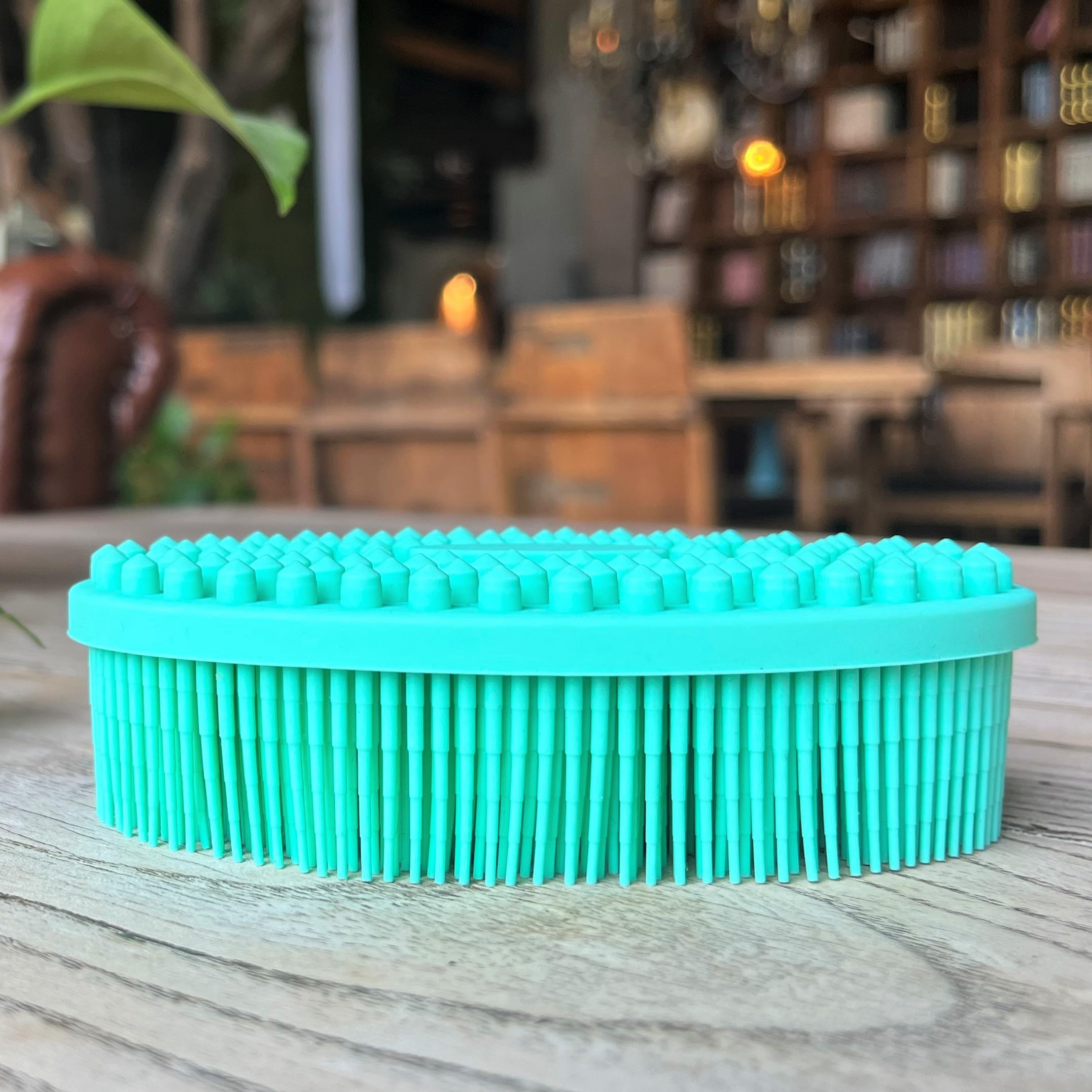 Premium Sensory Brush for Kids or Autism,Soft Silicone Body Scrubber,2 in 1 Sensory Room Occupational Therapy Brushes,Silicone Loofah,Pet Shower Brush Bath Brush Shampoo Brush - Image 3