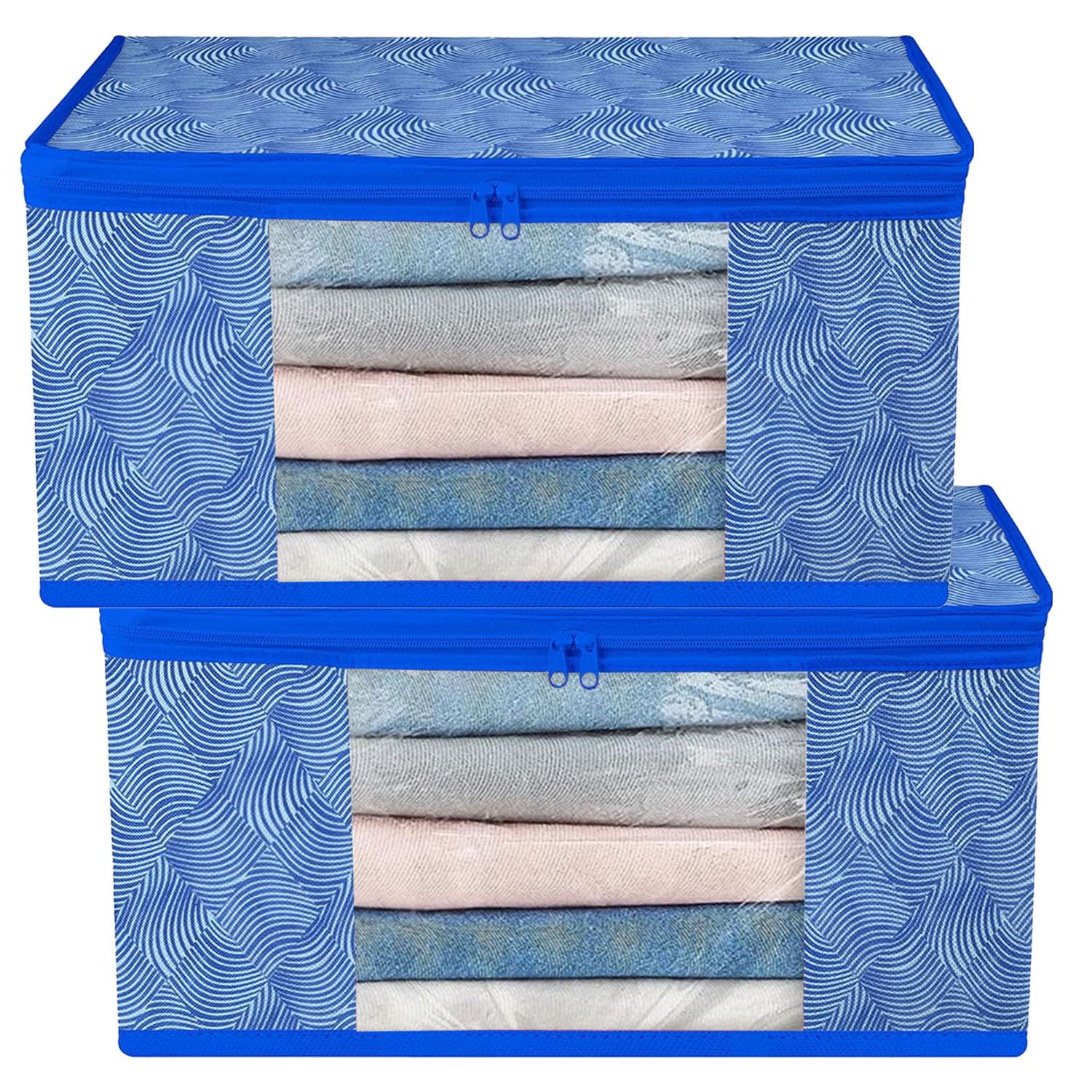 See full amazon price history chart for AARON INC Saree Cover With Zipper Closure Non Woven Fabric Clothes Storage Bag Wardrobe Organizer Transparent Window Garment Cover Leheriya Design Blue, Pack of 2 (BZRBLLEHSC) AARON INC Saree Cover With Zipper Closure Non Woven Fabric Clothes Storage Bag Wardrobe Organizer Transparent Window Garment Cover Leheriya Design Blue, Pack of 2 (BZRBLLEHSC) (B0CVH6DQVQ) Amazon Price History, Amazon Price Tracker