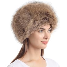 sy soul young Womens Winter Faux Fur Cossak Russian Style Hat Warm Cap