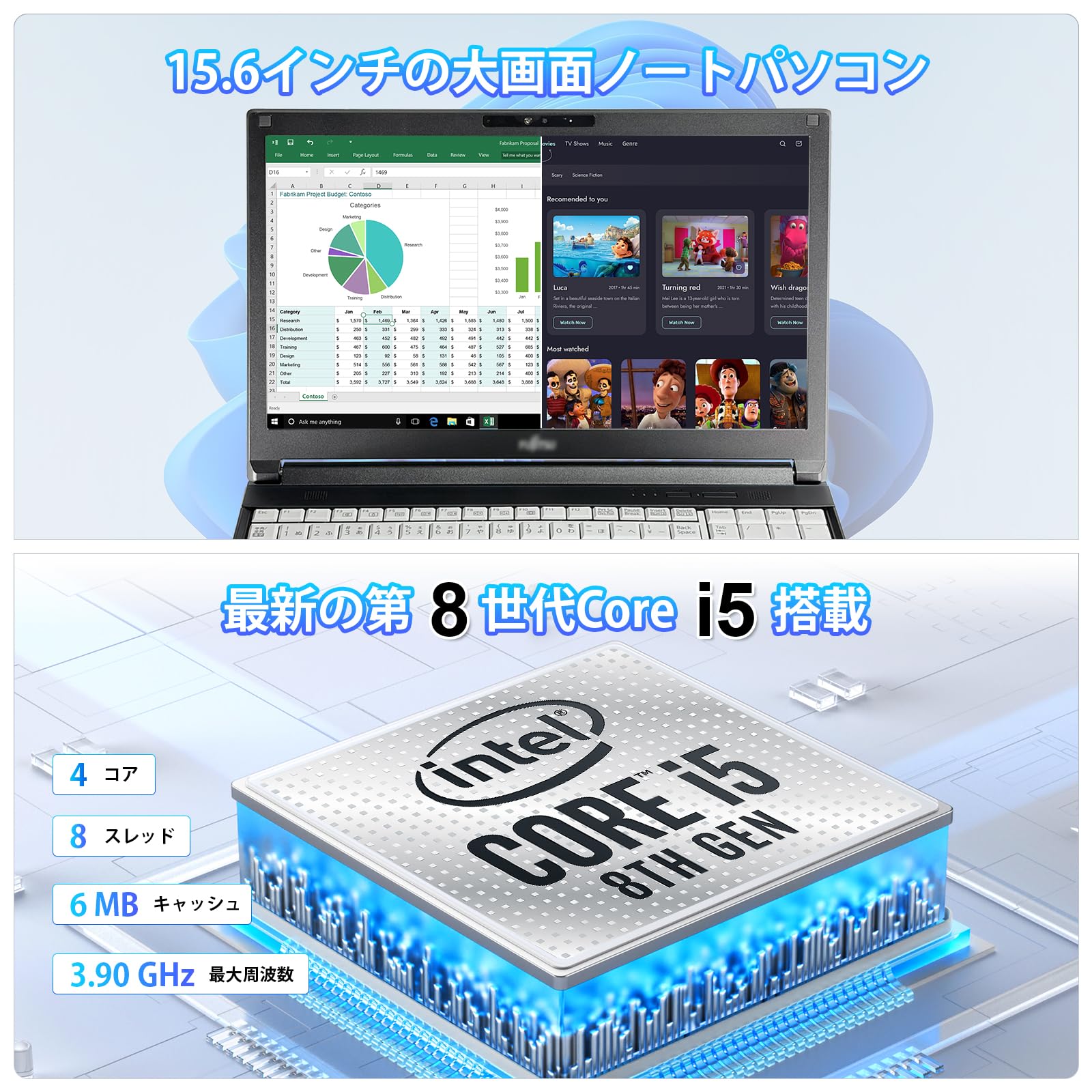 Amazon.co.jp: 【整備済み品】中古 ノートパソコン富士通 A579/ 15.6型