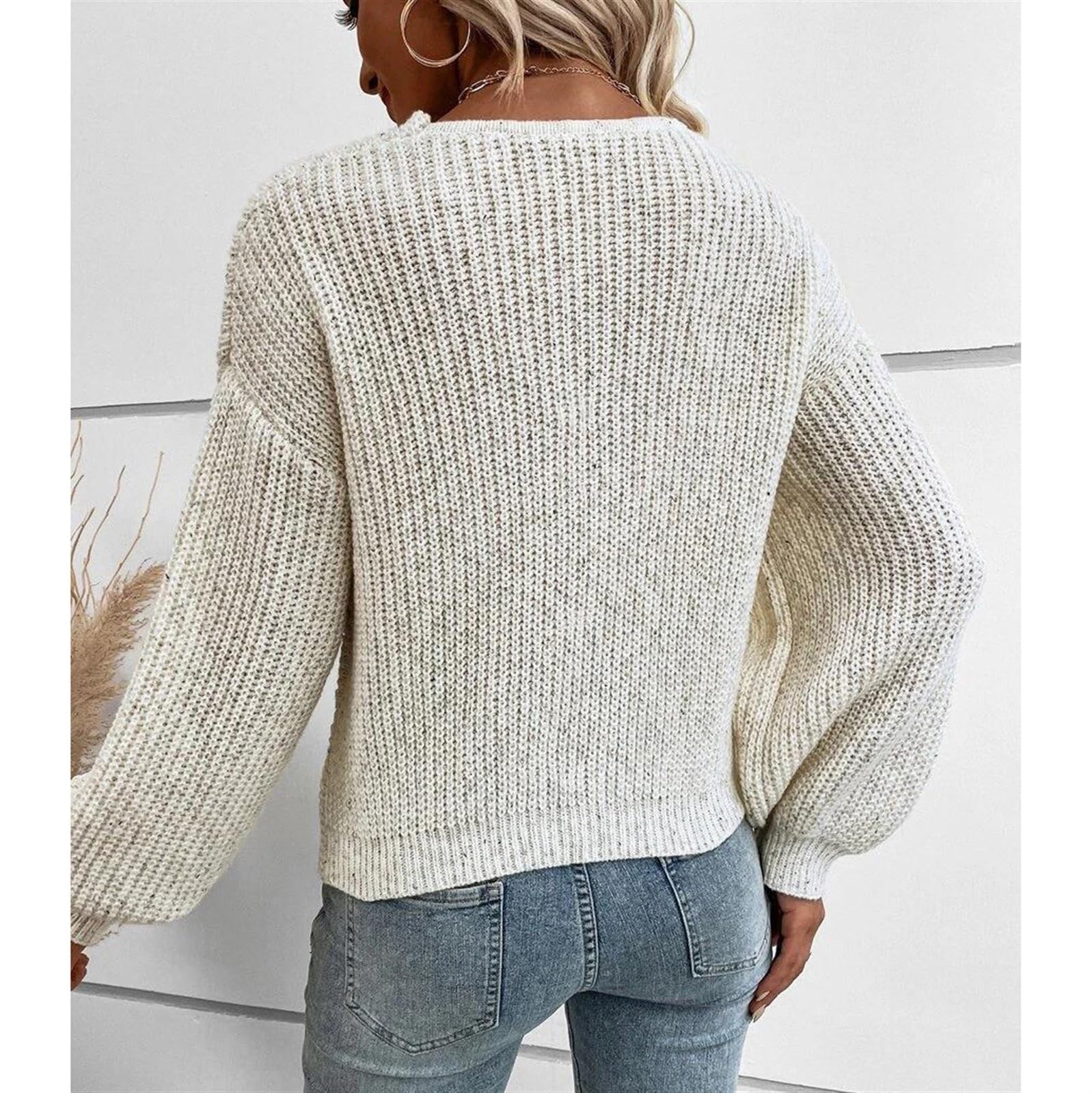 Pull Cache-cœur Asymétrique Col En V Maille - Jaune - FEMME | H&M BE