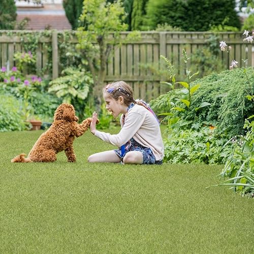 Miniatura 14 de MSI Alfombra de césped artificial de 1.496 in de grosor para exteriores, césped artificial para perros, césped artificial, césped para mascotas,