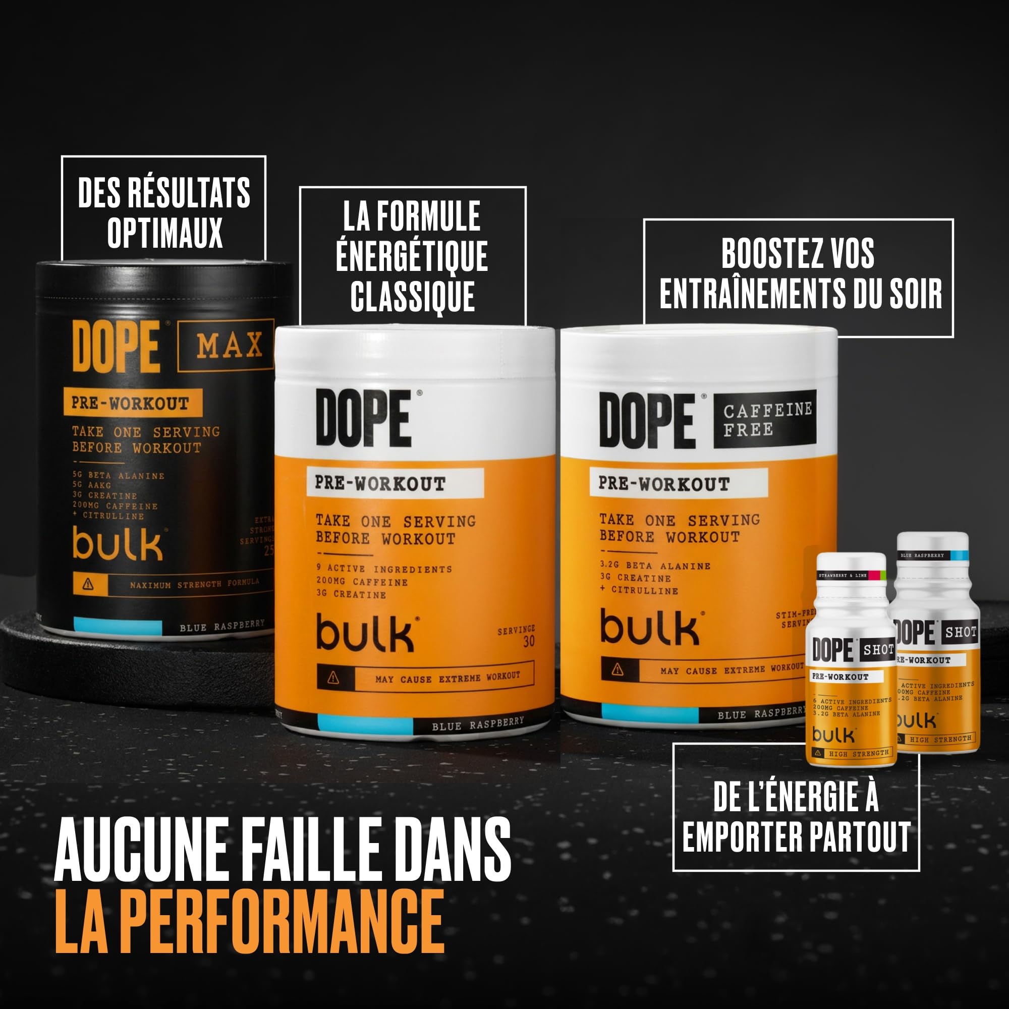 Dope BCAA+ | Poudre Intra-Entraînement | Blue Raspberry | 360 g | 30 Portions | 5g BCAAs | Mélange d'Électrolytes | Glutamine | Vitamine B6 & B12 | Soutient l'Hydratation, l'Énergie et la Récupération