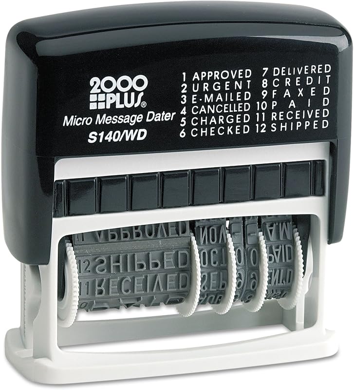 Cosco 2000 Plus Self-Inking Type Size 1 Micro Message Dater (011090)
