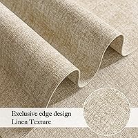 Vista 4 de Juego de 4 manteles individuales de piel sintética resistente al calor Enaskv – Manteles individuales impermeables y resistentes al aceite, Beige