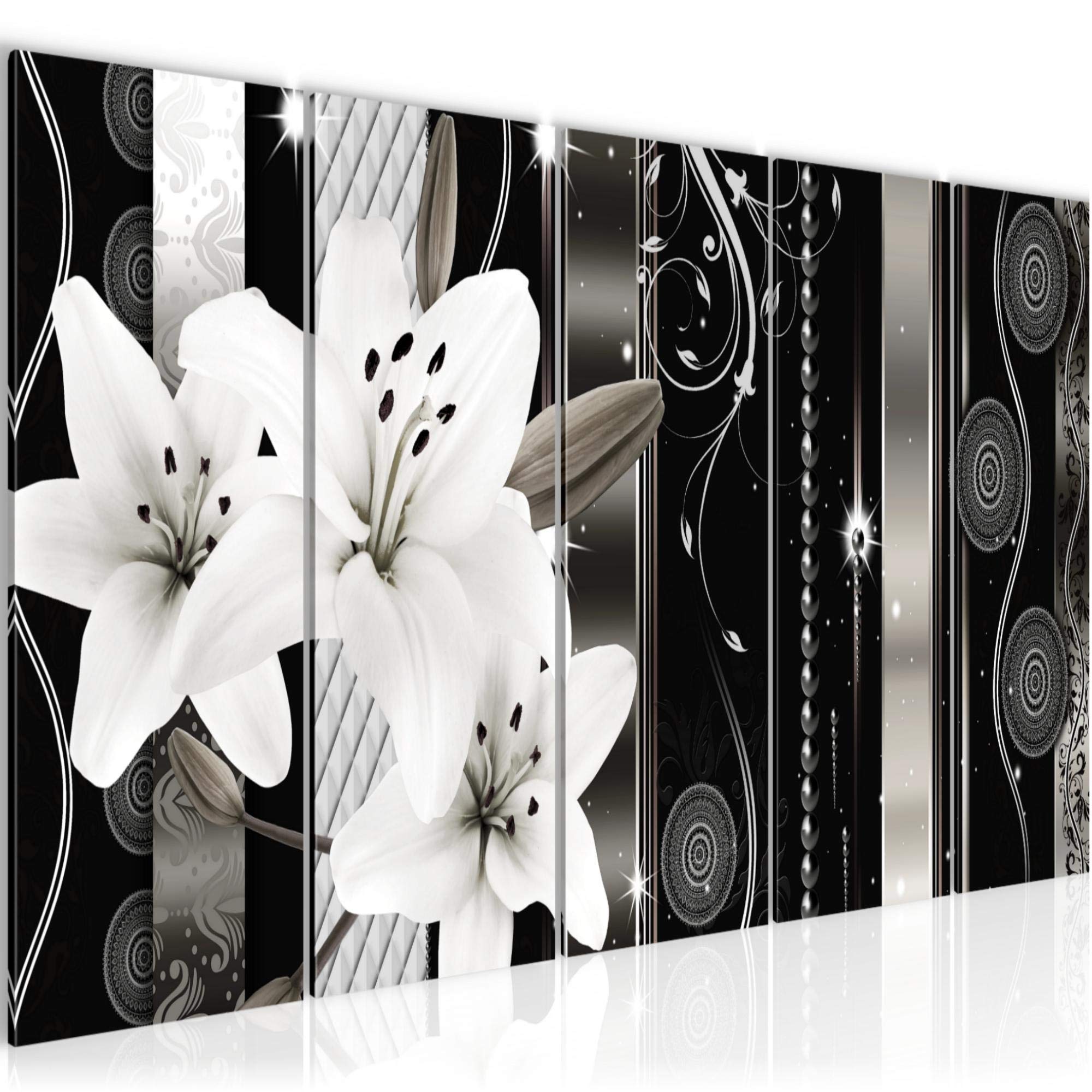 Runa Art F Picture Lowers Lilies Image Non-Woven Photo Wall Decoration Living Room Bedroom 008456C