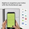 Rocketbook Core Reusable Spiral Notebook, Executive Size 15 cm x 22.4 cm, Black - Dotted Pages, App-Connected, Erasable, Durable Cover, Ideal for School, Work, and Creative Projects