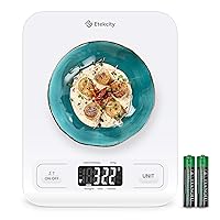 Vista 13 de Etekcity Báscula de Cocina para Alimentos, Báscula de Pesaje Mecánica Digital, Gramos y Onzas para Pérdida de Peso, Hornear, Cocinar, Keto y Negro