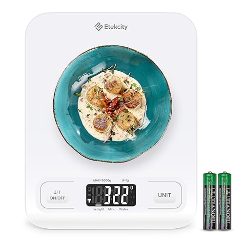 Etekcity Báscula de cocina de alimentos, báscula mecánica digital, gramos y onzas para pérdida de peso, hornear, cocinar, dieta cetogénica y