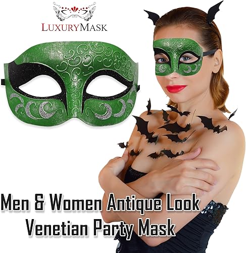 Miniatura 81 de Máscara de mascarada para hombre, máscara de aspecto antiguo para Halloween, fiesta veneciana, fiesta de máscaras y baile de máscaras