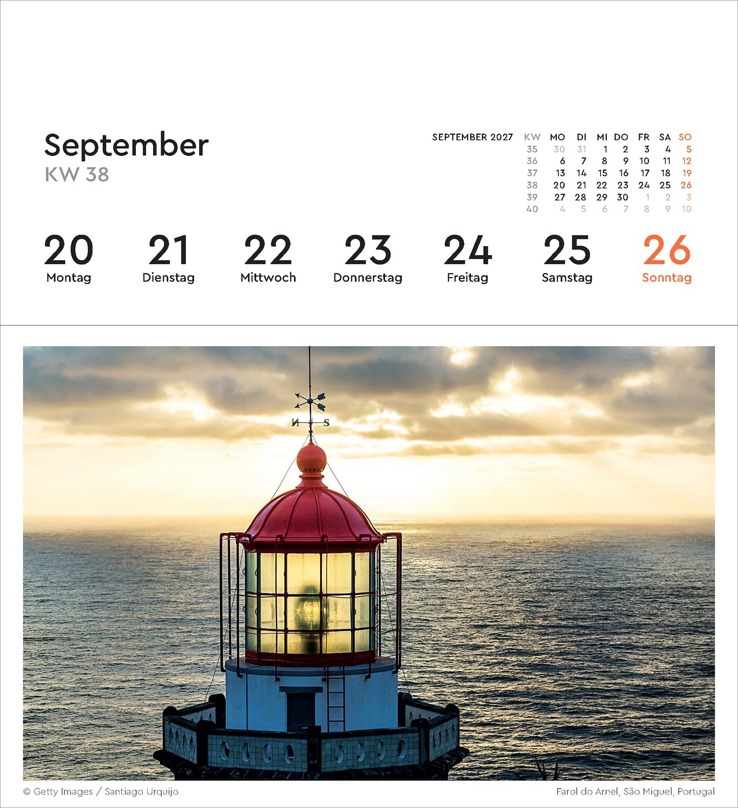 Leuchttürme - KUNTH Postkartenkalender 2027: Hochwertiger Tischkalender mit 53 traumhaften Grußkarten (auch zum Aufhängen) (KUNTH Postkartenkalender 52 Wochen)