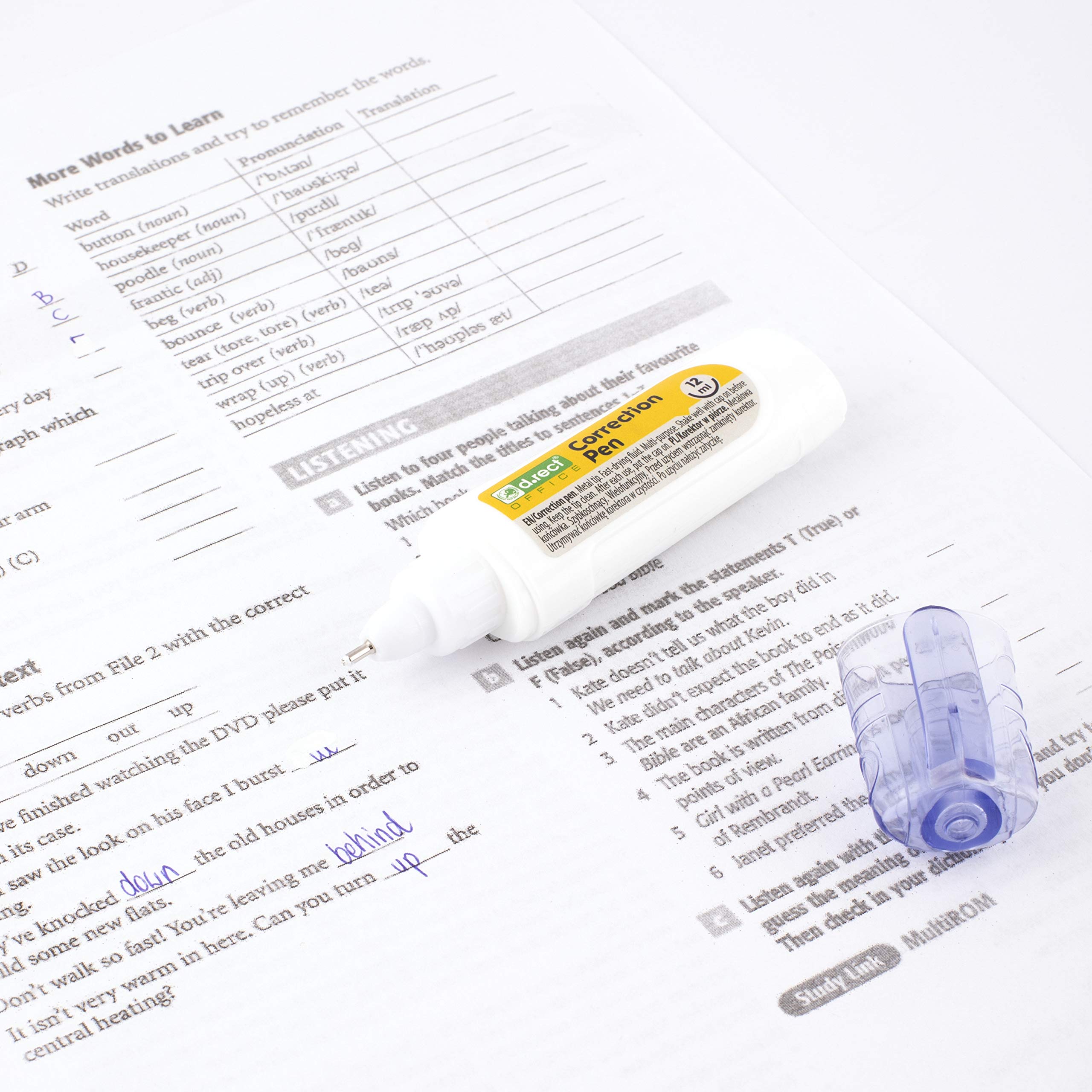 Correttore Liquido D.RECT 12ml - Bianco, Confezione Da 24 Pezzi - Foto 2