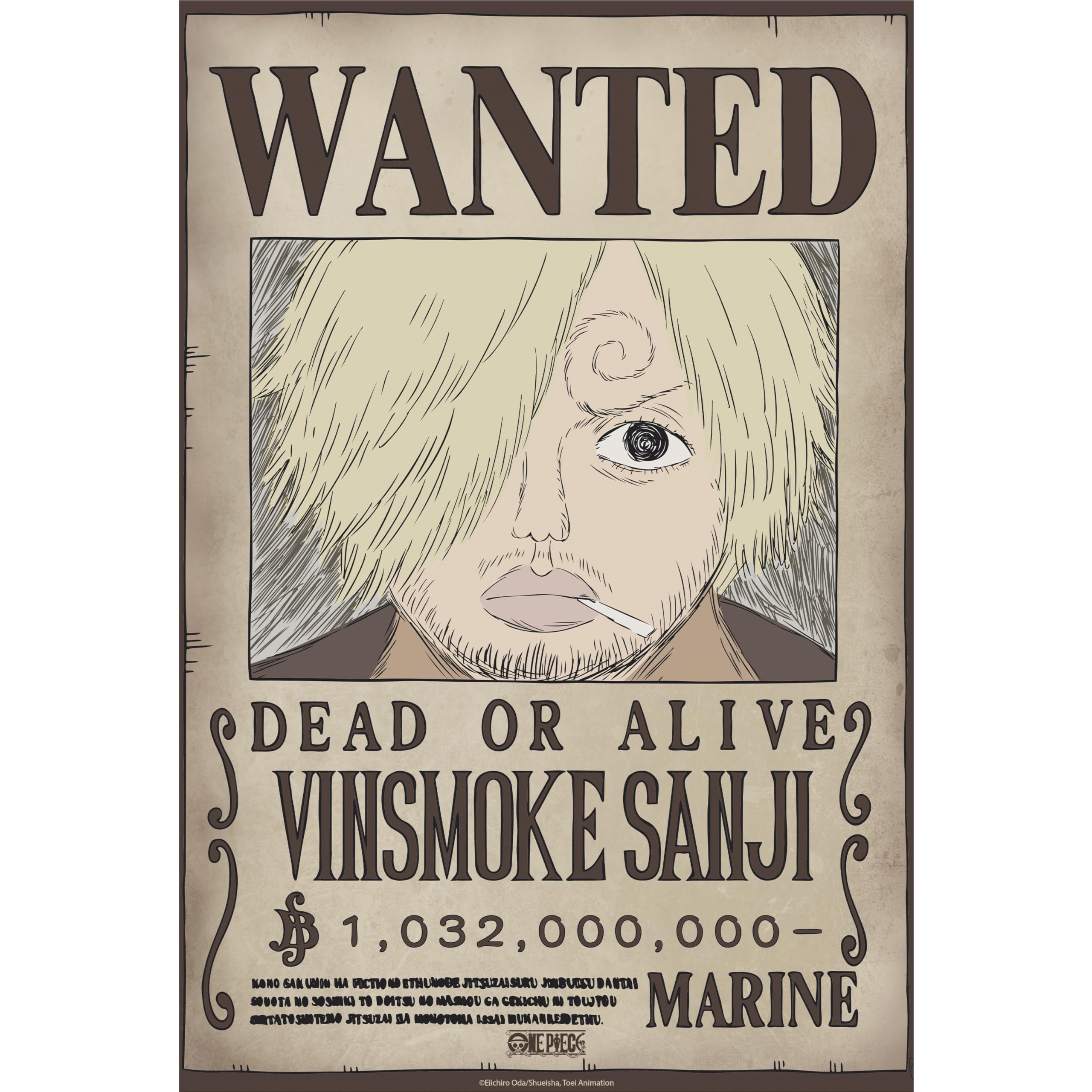 GB eye Poster One Piece Wanted Sanji Wano 38x52cm