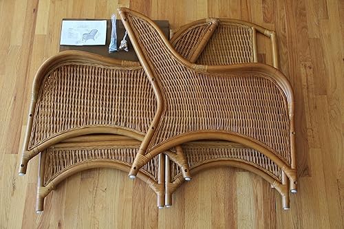 Miniatura 8 de Lounge Jam - Silla de mimbre de ratán natural hecha a mano con cojines color crema, coñac (marrón claro)