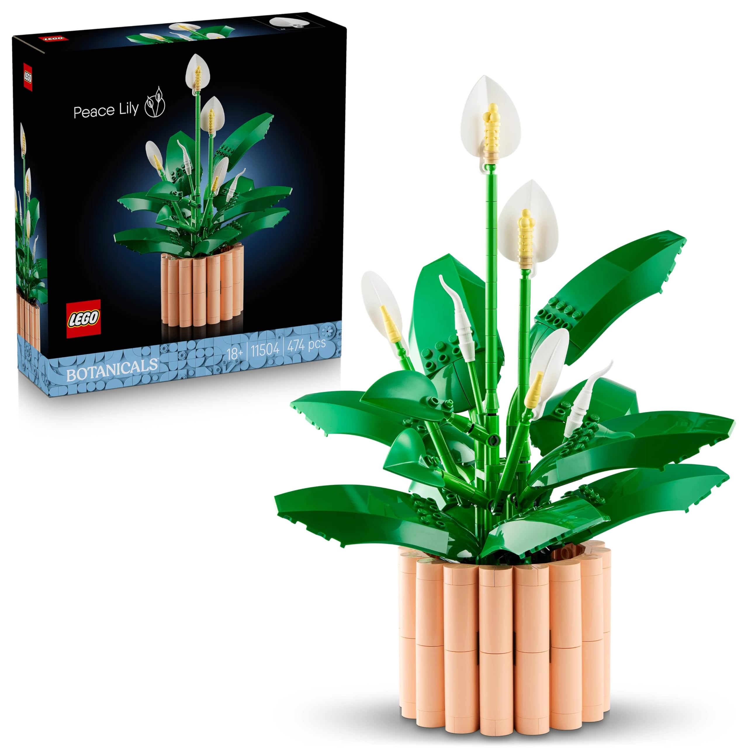 LEGO Botanicals Peace Lily Flower Decor - Building Kit for Adults - Gift Idea - 11504-image-16