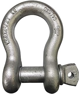 Anchor Shackle, Carbon Steel Body Material, Alloy Steel Pin Material, 7/8 in Body Size-Each