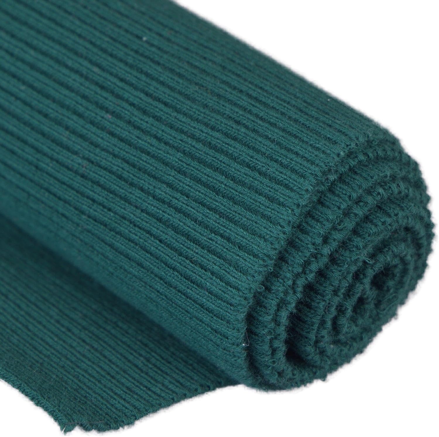 TinaKim Replacement Waistbands Cuffs Hem Material, Ribbed Knit Fabric (Green, 36x6in)