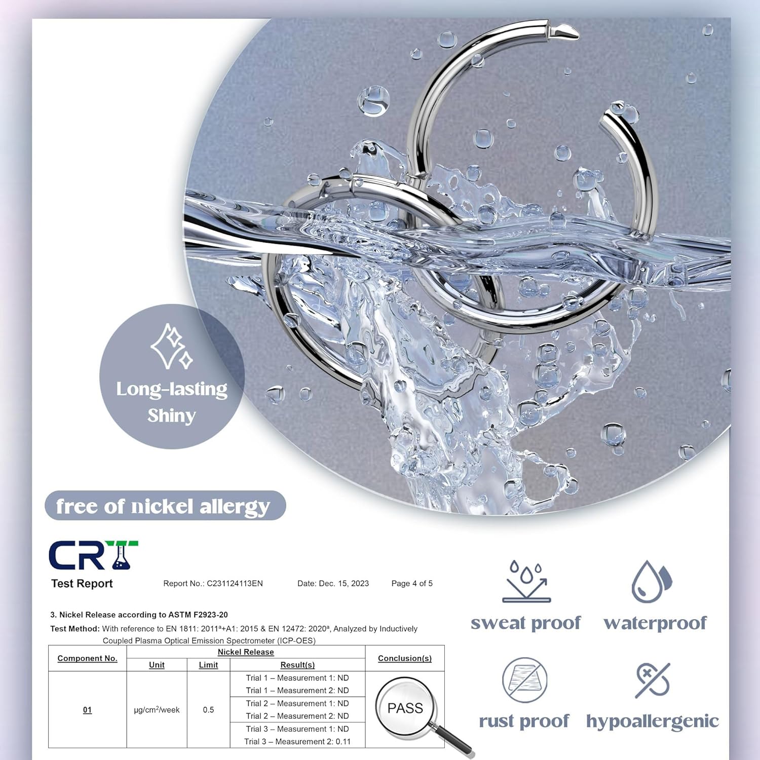 LOYALLOOK 8Pcs G23 Titanium Hinged Clicker Segment Nose Rings Hoop Septum Nose Lip Ring Hoop for Women Men Helix Cartilage Daith Tragus Sleeper Earrings Body Piercing Improved 16G - Image 3