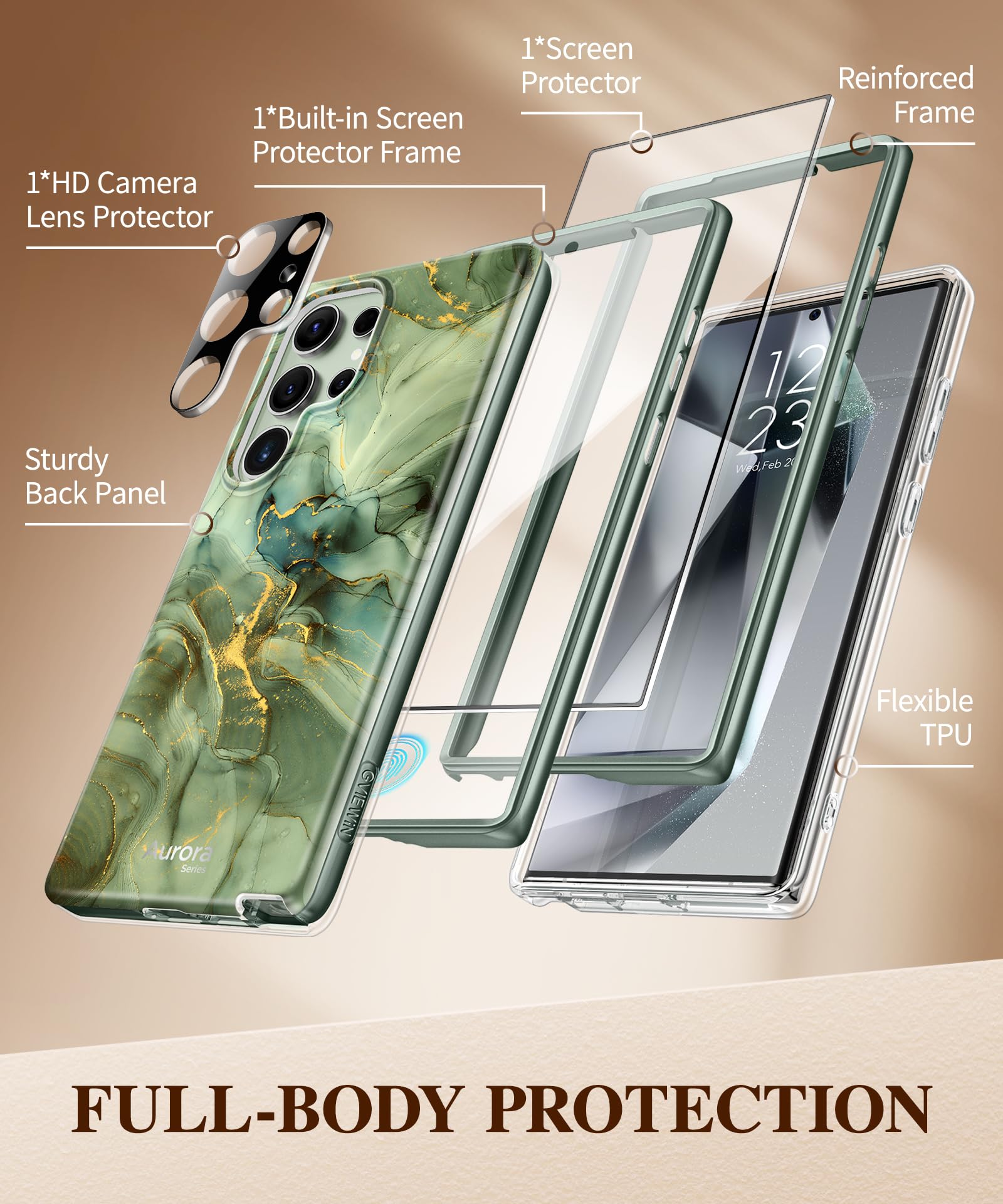 Snapklik.com : GVIEWIN Designed For Samsung Galaxy S24 Ultra Case ...