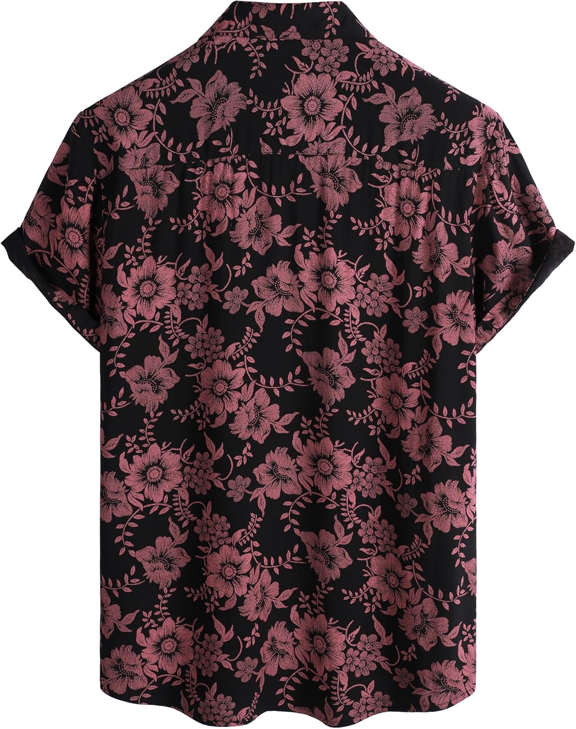 Mens Hawaiian Shirts Short Sleeve Casual Button Down Summer Shirts Floral Beach Vacation Tropical Shirts - Image 3