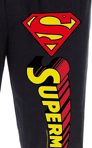 Miniatura 3 de DC Comics - Pantalones de pijama clásicos de Superman S con logotipo de Script para hombre