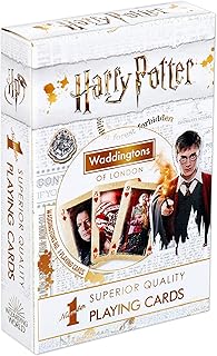 Waddingtons Number 1 Harry Potter Playing Card Game, enter the magical world of Hogwarts and play with Harry, Ron, Hermione, Dumbledore, Snape and Hagrid, gift and toy for boys and girls Aged 4 plus