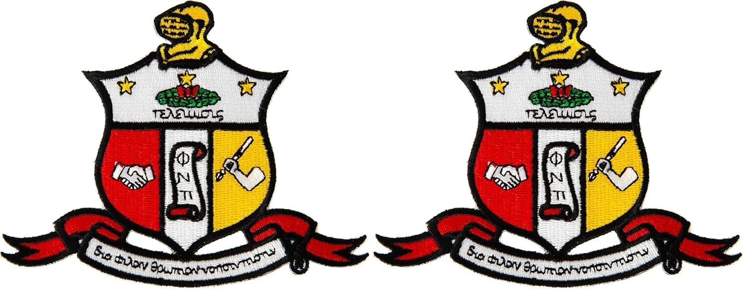 Desert Cactus Kappa Alpha Psi Fraternity 5 Inch Patch – Embroidered Iron On/Sew On Applique for Blazers, Jackets, Backpacks, Bags, Hats & Tactical Gear – Nupes (Patch - 5 Inch Crest) (Pack of 2)