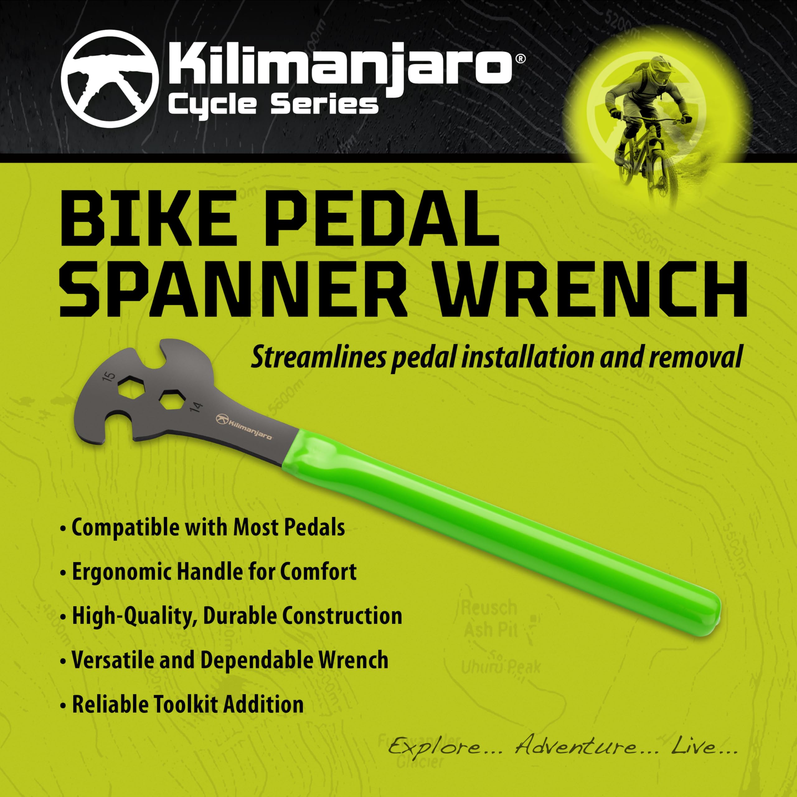 Alltrade Kilimanjaro Cycle Series Bike Pedal Spanner Wrench, For Installation and Removal, Bicycle Repair - 910545ECE