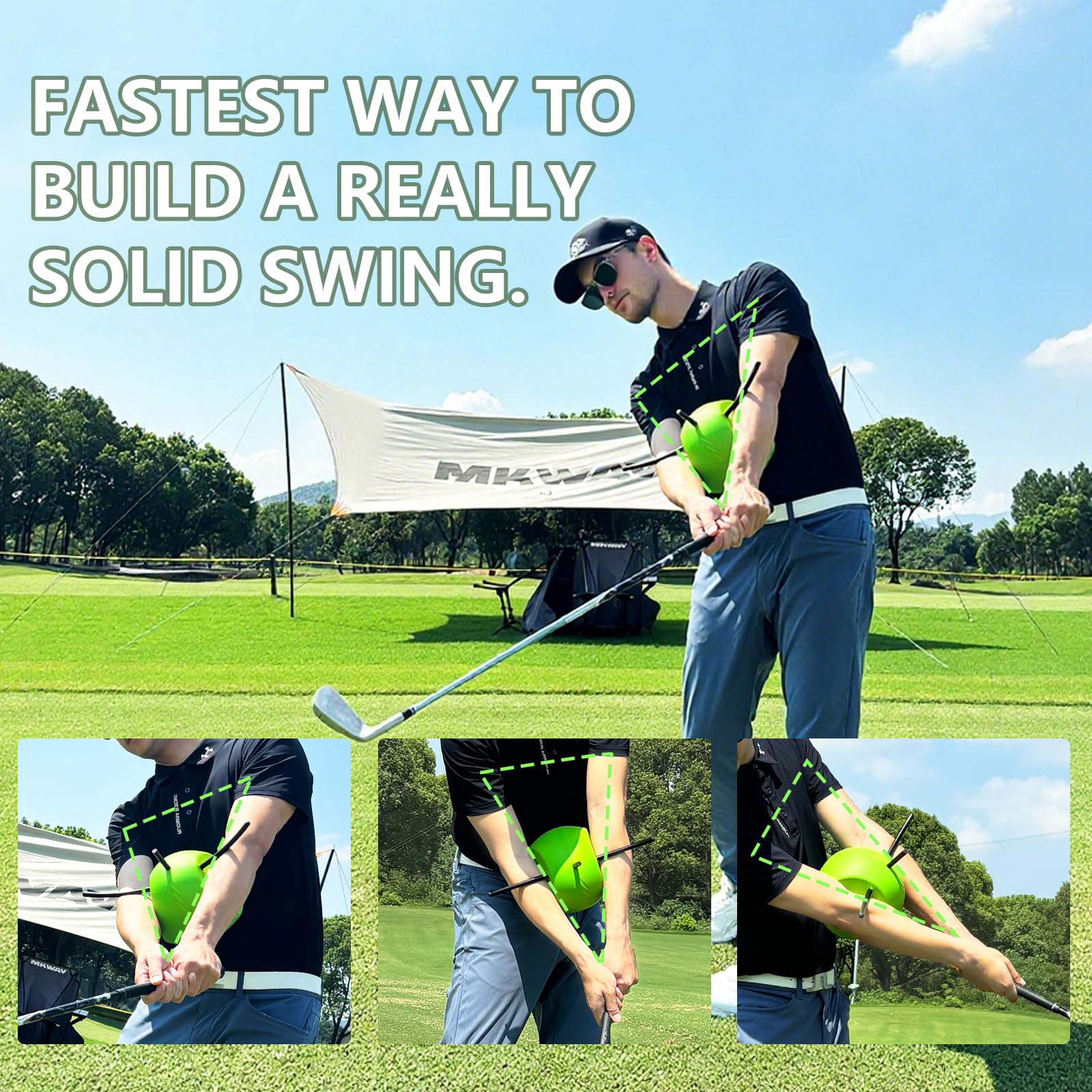 Golf Aid Swing Mejora la Coordinación Brazo-Cuerpo