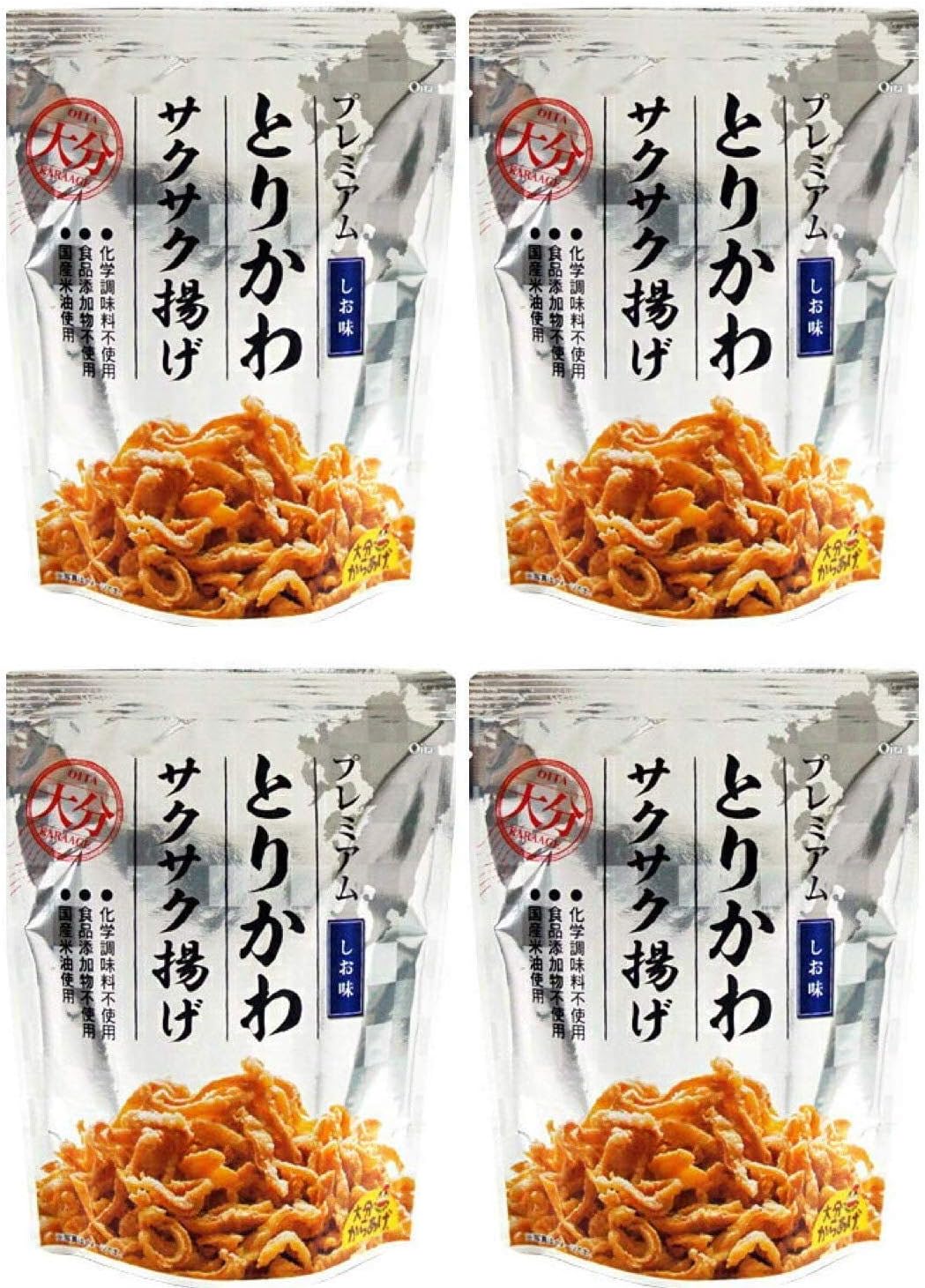 大分からあげ プレミアム とりかわサクサク揚げ (25g×4袋)